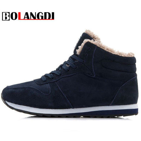 Genuine Leather Winter Men Women Boots