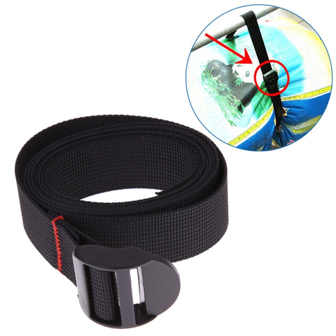 Durable Black Nylon Cargo Tie Down Luggage Lash Belt