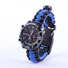 Outdoor Camping Survival Bracelet Watch Compass