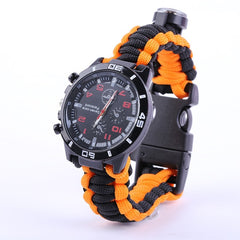 Outdoor Camping Survival Bracelet Watch Compass