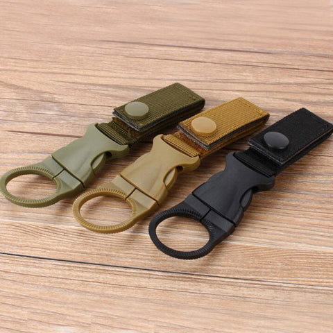 Outdoor military Nylon Webbing Buckle Hook Water Bottle Holder