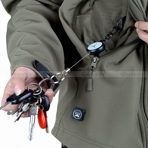Outdoor Steel Rope Burglar Keychain