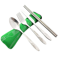 4 Pcs/Set Stainless Steel Fork Spoon