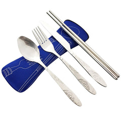 4 Pcs/Set Stainless Steel Fork Spoon