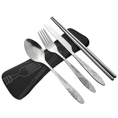 4 Pcs/Set Stainless Steel Fork Spoon