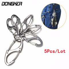 Mini 8 Shape Portable Metal Carabiner Ring